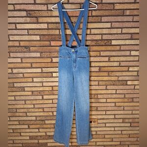 Billabong High Of Summer Overall Denim Trouser With Suspender Straps